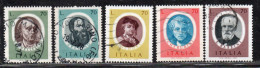 Italia 1977 Uomini Illustri V^ Emissione Serie Completa - 1971-80: Afgestempeld