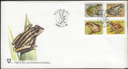 Venda 1982 Y&T 66 à 69 Sur FDC. Grenouilles Du Venda - Frogs