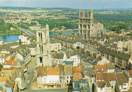 Mantes-la-Jolie Belle Vue Aérienne Tour Saint-Maclou La Collégiale - Mantes La Jolie