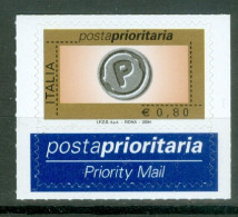 Italie  2004 Poste Prioritaire  0.80 Euro  * *  TB   - 2001-10: Mint/hinged