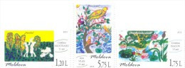 2015. Moldova, Children's Drawings, International Children's Day, Set, Mint/** - Moldawien (Moldau)