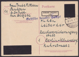 Saulgau: PE 814, O, Bedarf Mit L1 "Gebühr Bezahlt 24 Rpf", Handschr. Geändert In "6", 18.3.46, Selten - Storia Postale