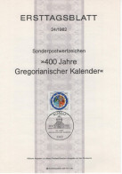 Germany Deutschland 1982-24 400 Jahre Gregorianischer Gregorianische Kalender, Johannes Rasch, Canceled In Bonn - 1981-1990