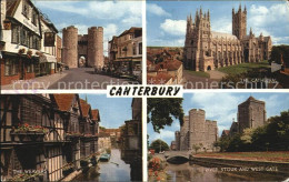 72406340 Canterbury Kent Kathedrale West Gate The Weavers River Stour And West G - Otros & Sin Clasificación