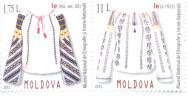 2015. Moldova, Women Clothes, Blouses, 2v, Mint/** - Moldawien (Moldau)