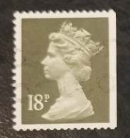 Grande Bretagne - Great Britain - Großbritannien 1988 Y&T N°1298 - 18p Imp. Right - Elisabeth II - Used - Machins
