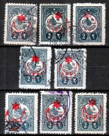 Turkey / Türkei 1915 ⁕ Overprint Year 1331 ( On Mi.163 ) Mi. 308 ⁕ 8v Used - See Scan - Usados