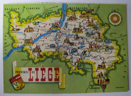 BELGIQUE - LIEGE - Carte De La Province - Autres & Non Classés