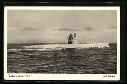AK Unterseeboot U3 über Wasser  - Guerre