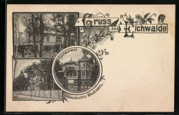 Lithographie Eichwalde, Restaurant Schwedisches Blockhaus  - Eichwalde