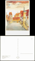 Künstlerkarte: Gemälde ALBRECHT DÜRER (1471-1528) Schloßhof In Innsbruck 1987 - Paintings