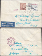 Belgique 1960 - Lettre Par Avion De Namur à Destination New York- États-Unis..... (EB) AR-02523 - Used Stamps