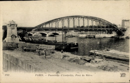 CPA Paris XIII, Passerelle De Austerlitz, Pont Du Métro - Andere & Zonder Classificatie