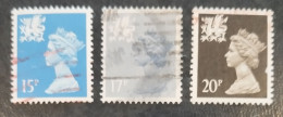 Grande Bretagne - Great Britain - Großbritannien - Wales / 3 Stamps (15/17/20P) - Elisabeth II - Used - Galles