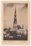 Riga, Sv. Petera Baznica, 1930' Postcard - Lettonia