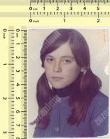 REAL PHOTO, Pretty Kid GIRL With Pigtails, Portrait, FILLETTE, Old Photo ORIGINAL - Personnes Anonymes