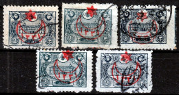 Turkey / Türkei 1915 ⁕ Overprint Year 1331 ( On Mi.217 ) Mi. 322 ⁕ 5v Used - Oblitérés