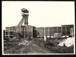 Fotografie Unbekannter Fotograf, Ansicht Hamm / Ruhrgebiet, Bergwerk / Schachtanlage Schacht Franz  - Lieux