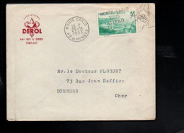 MONACO SEUL SUR LETTRE POUR LA FRANCE 1953 - Covers & Documents