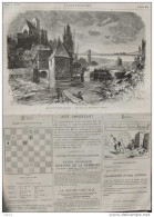 France Pittoresque - Vue Prise à La Roche-Pozay (Vienne) - Page Original 1875 - Documents Historiques