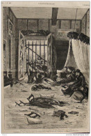 Les Inondations - Toulouse - Une Chambre De La Rue De Bayonne (Saint-Cyprien) - Page Original 1875 - 9 - Documents Historiques