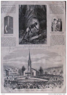 Manière De Se Procurer Du Feu Chez Les Indiens - Hygromètre De Saussure - Page Original 1875 - Documents Historiques