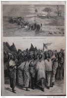 Sénégal - La Bamboula, Dansée Par Des Femmes Yolofs - Page Original 1875 - Documents Historiques