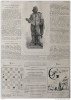 Statue De Jacques Callot, Destinée à être érigée à Nancy - Page Original - 1875 - Historical Documents