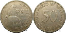Corée Du Sud - République - 50 Hwan 4294 (1961) - TTB/XF45 - Mon6431 - Korea, South