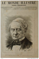 M. Schneider, Directeur Du Creuzot - Page Original 1875 - Documenti Storici