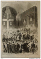 Autriche - Vienne  Les Obsèques De L'empereur Ferdinand II Dans L'église Des Capucins - Wien - Page Original 1875 - Historical Documents