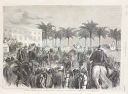 Colonies Francaises - Sénégal, Réception Par Le Colonel Vallière - Page Original - 1875 - Historische Dokumente