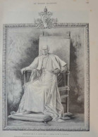 Portrait Du Saint-Père S. S. Léon XIII - Page Original 1875 - Historische Dokumente