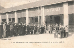 MARENNES : ECOLE PRIMAIRE SUPERIEURE - EXERCICE DE TIR AU STAND DE L'ECOLE - Marennes