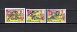 Togo 1989 Olympic Games Seoul, Boxing, Athletics Set Of 3 Imperf. MNH - Zomer 1988: Seoel