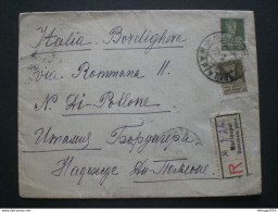 RUSSIA RUSSIE РОССИЯ STAMPS COVER 1927 REGISTER MAIL RUSSLAND TO ITALY RRR RIF. TAGG (134) - Brieven En Documenten