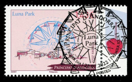 ANDORRA ANDORRE (2022) Luna Park, Parc D’attractions, Amusement Park, Noria, Grande Roue, Wheel  First Day + Mint - Usati