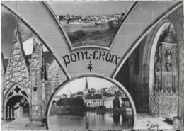 29 PONT CROIX (Finistère) Multivues Rivière Et La Ville Eglise Notre Dame De Roscudon Edit. Jean N°2550 - Pont-Croix
