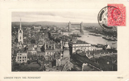 ROYAUME-UNI - London From The Monument - Vue D'ensemble - Le Pont - Bateaux - La Ville - Carte Postale Ancienne - Altri & Non Classificati