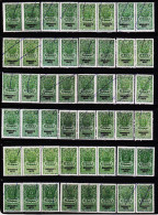 INDIA BROKER'S NOTE REVENUE FISCAL 100 USED STAMPS LOT #D20 - Nuovi