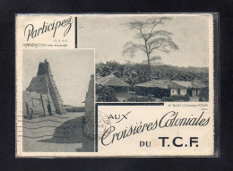 (24/04/24) REPUBLIQUE DE CENTRAFRIQUE-CPSM M BAIKI - OUBANGUI CHARI - DEPLIANT PUBLICITAIRE CROISIERES COLONIALES T.C.F - Centrafricaine (République)