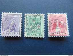 Très Belle Série Des N°. 133 à 135 (Philex) Oblitérés - Pro Juventute 1917 - Used Stamps