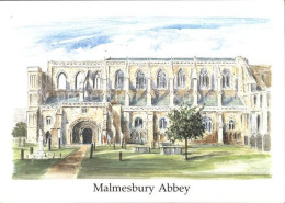 72316724 Malmesbury Abbey Kuenstlerkarte  - Andere & Zonder Classificatie