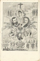 FRANCO RUSSIAN ALLIANCE - NICOLAS II / ALEXANDRE III / ALEXANDRA / LOUBET /FAURE / CARNOT / DUNKERQUE REIMS 1901  - 1901 - Personnages