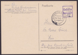 Trier: PA 02, O, Bedarf "Schweich", 24.9.46, Handschr. Ergänzt "12" - Lettres & Documents