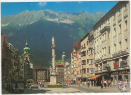 Innsbruck- TAXISTAND, AUDI 80 B2 , MERCEDES W123 TAXI, AUTOBUS/COACH - (Österreich/Austria) - Voitures De Tourisme