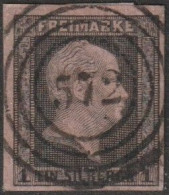 Altd.- Preußen: 1850, Mi. Nr. 2, Freimarke: 1 Sgr. König Friedrich Eilhelm IV (.),  Vierringstpl. 572 - Used