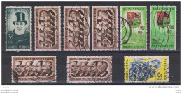 SOUTH   AFRICA:  1955/61  COMMEMORATIVES  -  LOT  9  USED  REP.  STAMPS  -  YV/TELL. 215//247 - Usados