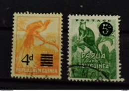 Papua New Guinea -  1967 - 1959 Surcharged On 1952 Local Motif Issues  - 2 Diff -  USED. ( D) - ( OL 03/04/2020) - Papoea-Nieuw-Guinea