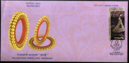 India 2023 Rajasthani Jewellery Bangal Rajpex Special Cover # 18447 - Mineralen